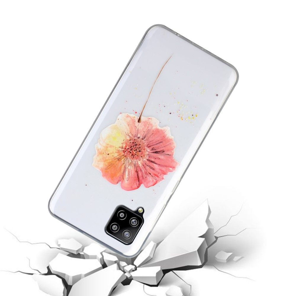 Coque Samsung Galaxy A12 M12 Fleur Aquarelle