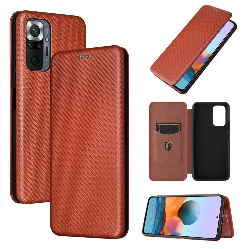 Housse Xiaomi Redmi Note Pro Simili Cuir Style Fibre De Carbone