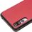 Housse Huawei P20 Pro en cuir avec fenêtre - Rouge
