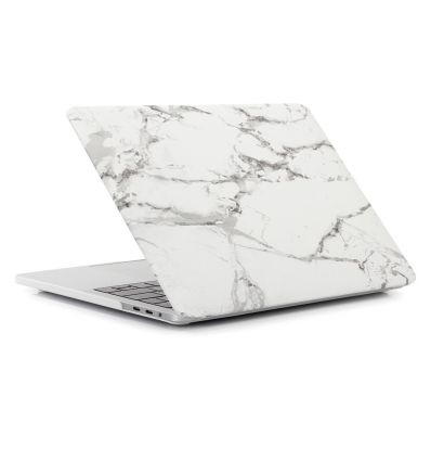 MacBook Air 13 pouces 2018 - Coque imprimée marbre - Gris