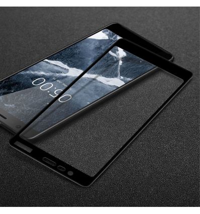 Nokia 5.1 - Protection d’écran en verre trempé Full Size - Noir