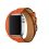 Bracelet double tour cuir pour Apple Watch 42mm - 44mm