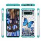 Samsung Galaxy S10 Plus - Coque papillon bleu antichoc