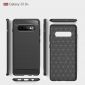 Samsung Galaxy S10 Plus - Coque gel brossé carbone