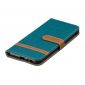 Samsung Galaxy J4 Plus - Étui revêtement tissu porte-cartes