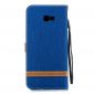 Samsung Galaxy J4 Plus - Étui revêtement tissu porte-cartes