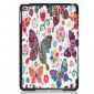 iPad mini 2019 - Coque avec rabat intelligent papillons et fleurs