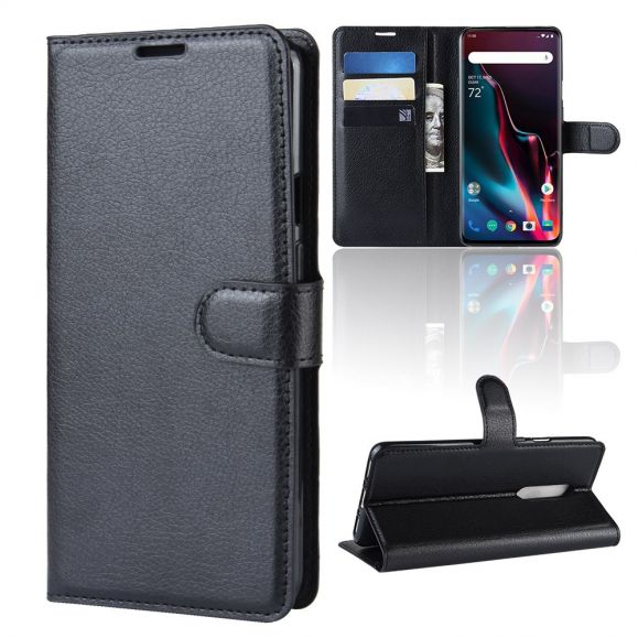 OnePlus 7 Pro - Étui style cuir porte cartes