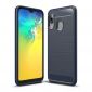 Samsung Galaxy A20e - Coque gel brossé carbone