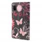 Samsung Galaxy A10 - Étui papillons et fleurs