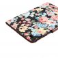 iPad mini 2019 - Etui fleuri revêtement tissu - Noir