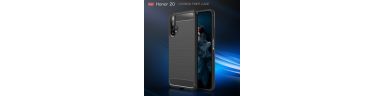 Honor 20 - Coque gel brossé carbone