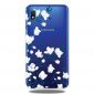 Samsung Galaxy A10 - Coque fleurs blanches