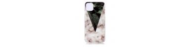 iPhone 11 Pro Max - Coque feuilles vertes et marbre