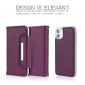 Housse et coque 2 en 1 effet cuir grainé pour iPhone 11