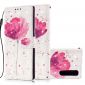 Housse Sony Xperia 5 fleur rose