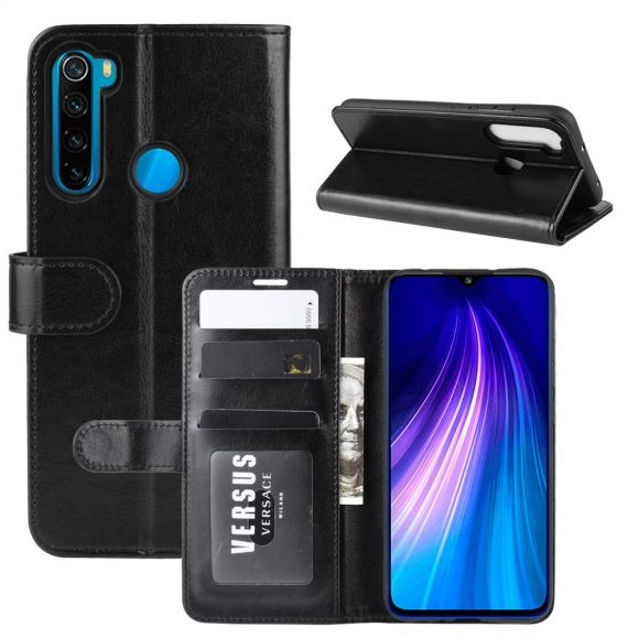 Housse Xiaomi Redmi Note 8 2021 / 2019 imitation cuir fonction support