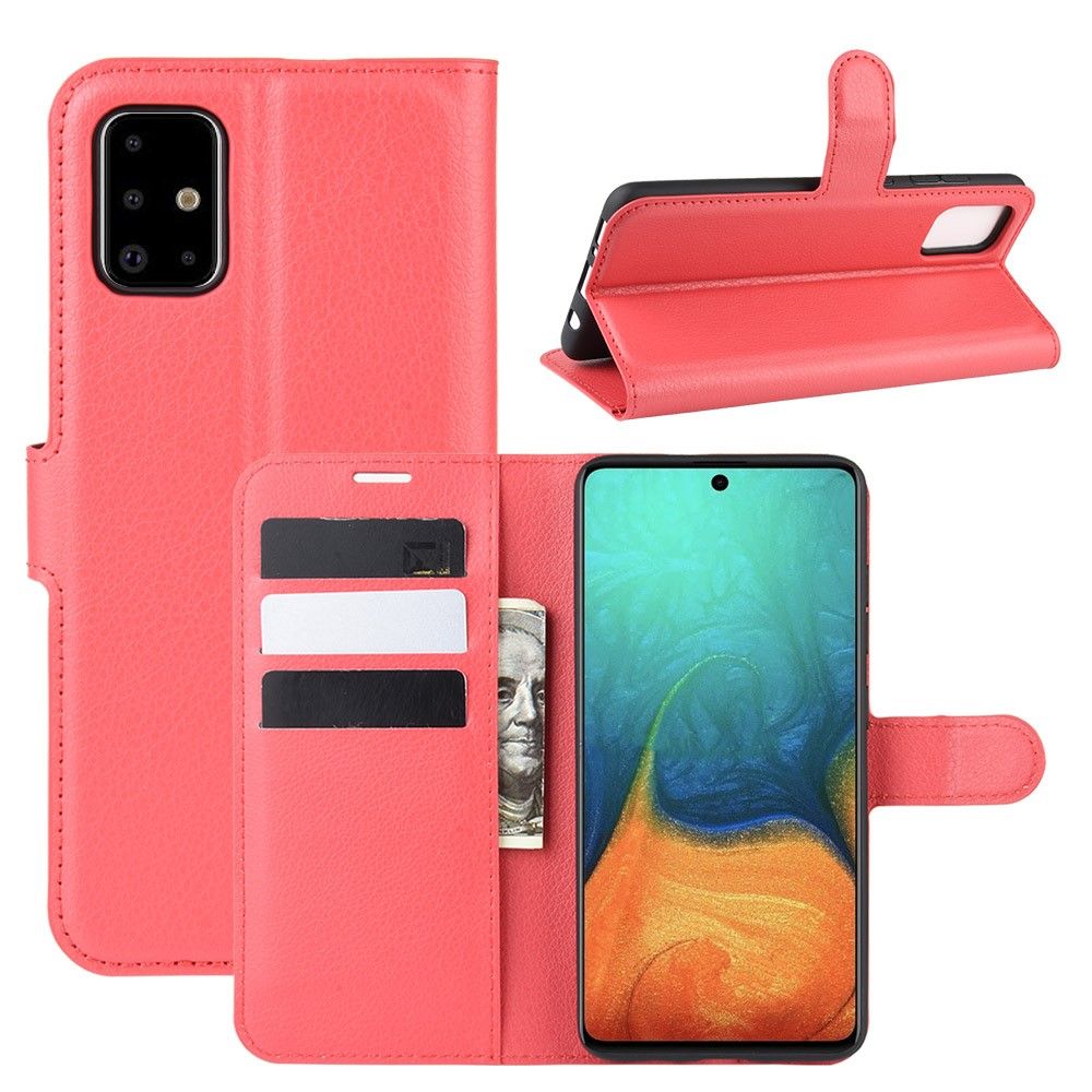 Housse Samsung Galaxy A71 style cuir portefeuille