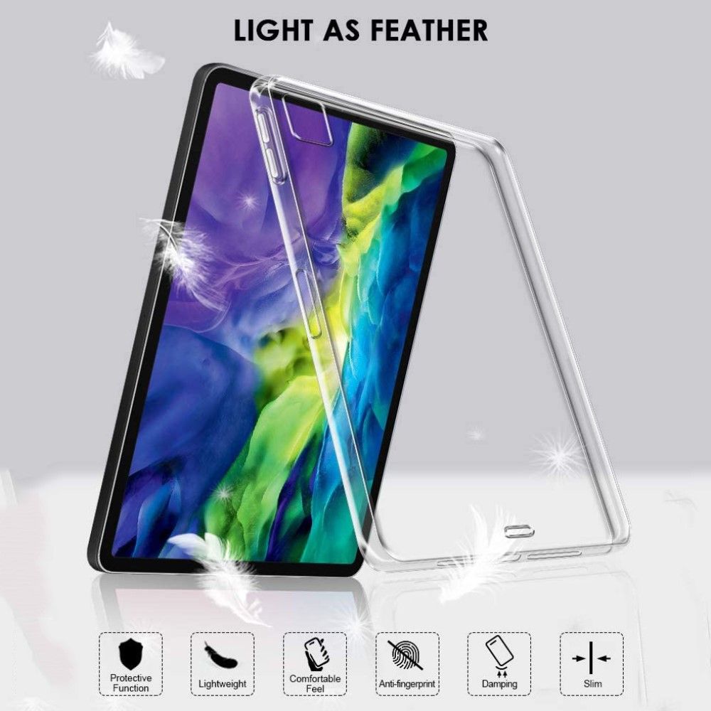 Coque iPad Pro 12.9 (2020) Housse Silicone Tablet Design Aquarelle Fleurs  avec côtés