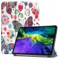 Housse iPad Pro 11 (2020) avec rabat intelligent papillons et fleurs