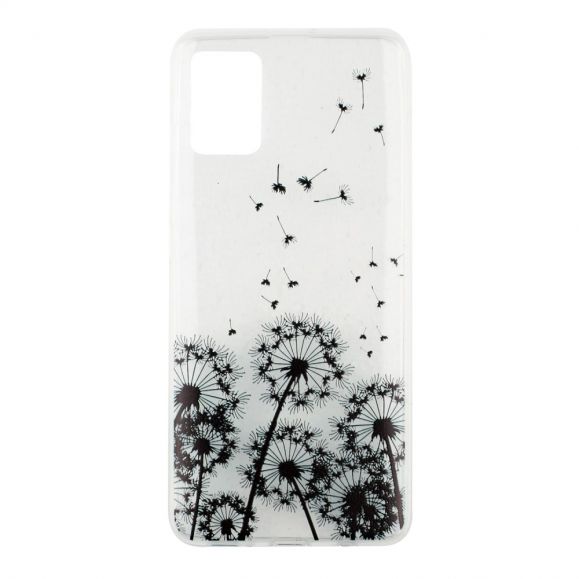 Coque Samsung Galaxy A71 transparente motifs pissenlits