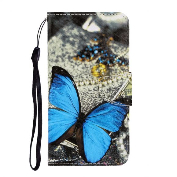 Housse Samsung Galaxy A11 Papillon Bleu