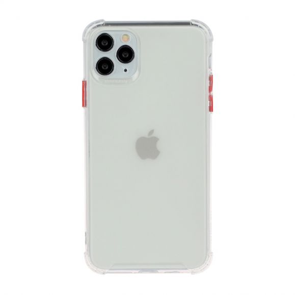 Coque iPhone 11 Pro Max semi transparent avec bouton couleur