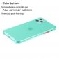 Coque iPhone 11 Pro Max semi transparent avec bouton couleur