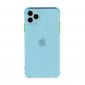 Coque iPhone 11 Pro Max semi transparent avec bouton couleur