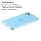 Coque iPhone 11 Pro Max semi transparent avec bouton couleur