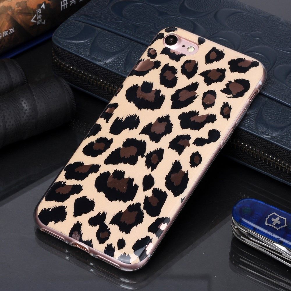 Coque iPhone SE 2022 / 2020 / 8 / 7 en gel Léopard