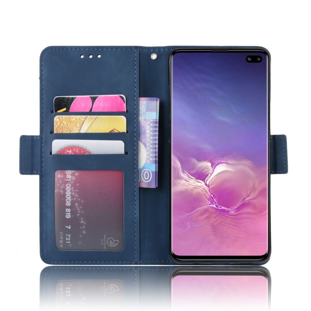 Housse Samsung Galaxy S10 Plus effet cuir + porte cartes