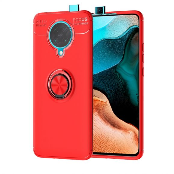 Coque Xiaomi Poco F2 Pro avec support rotatif - Rouge