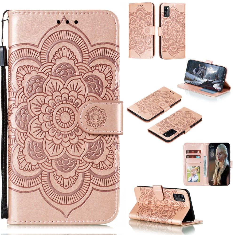 Housse Samsung Galaxy A41 Mandala Effet Cuir