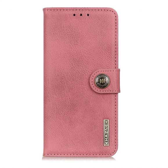 Housse Xiaomi Redmi 9 KHAZNEH Effet Cuir Porte Cartes - Rose