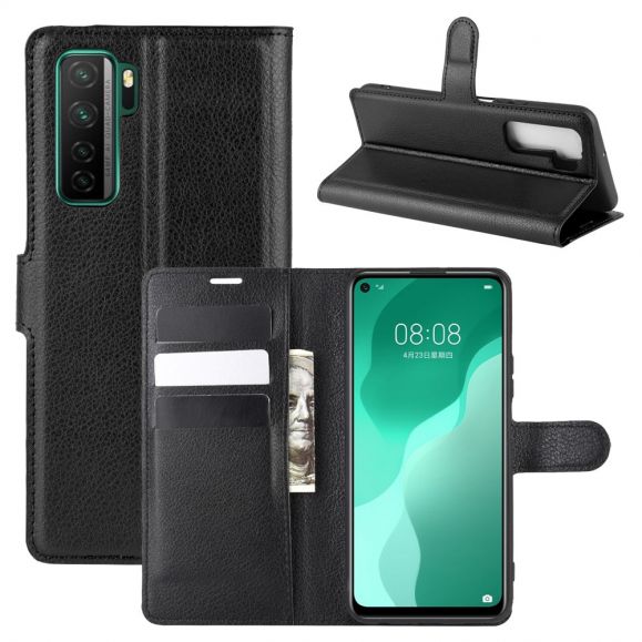 Housse Huawei P40 Lite 5G portefeuille style cuir