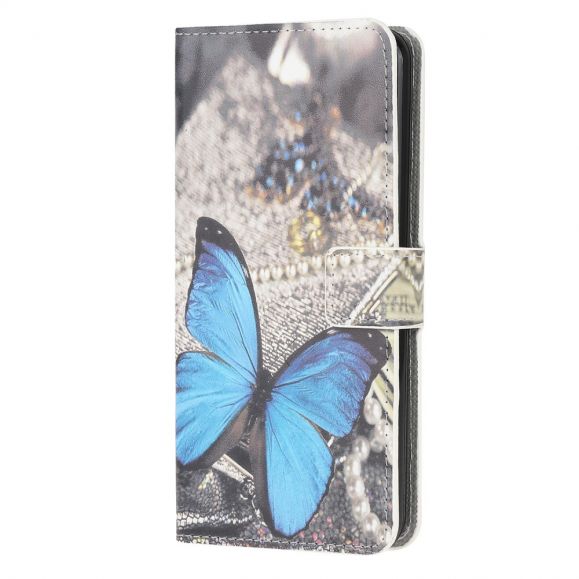 Housse Huawei P40 Lite 5G Papillon Bleu