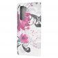 Housse Huawei P40 Lite 5G fleurs violettes