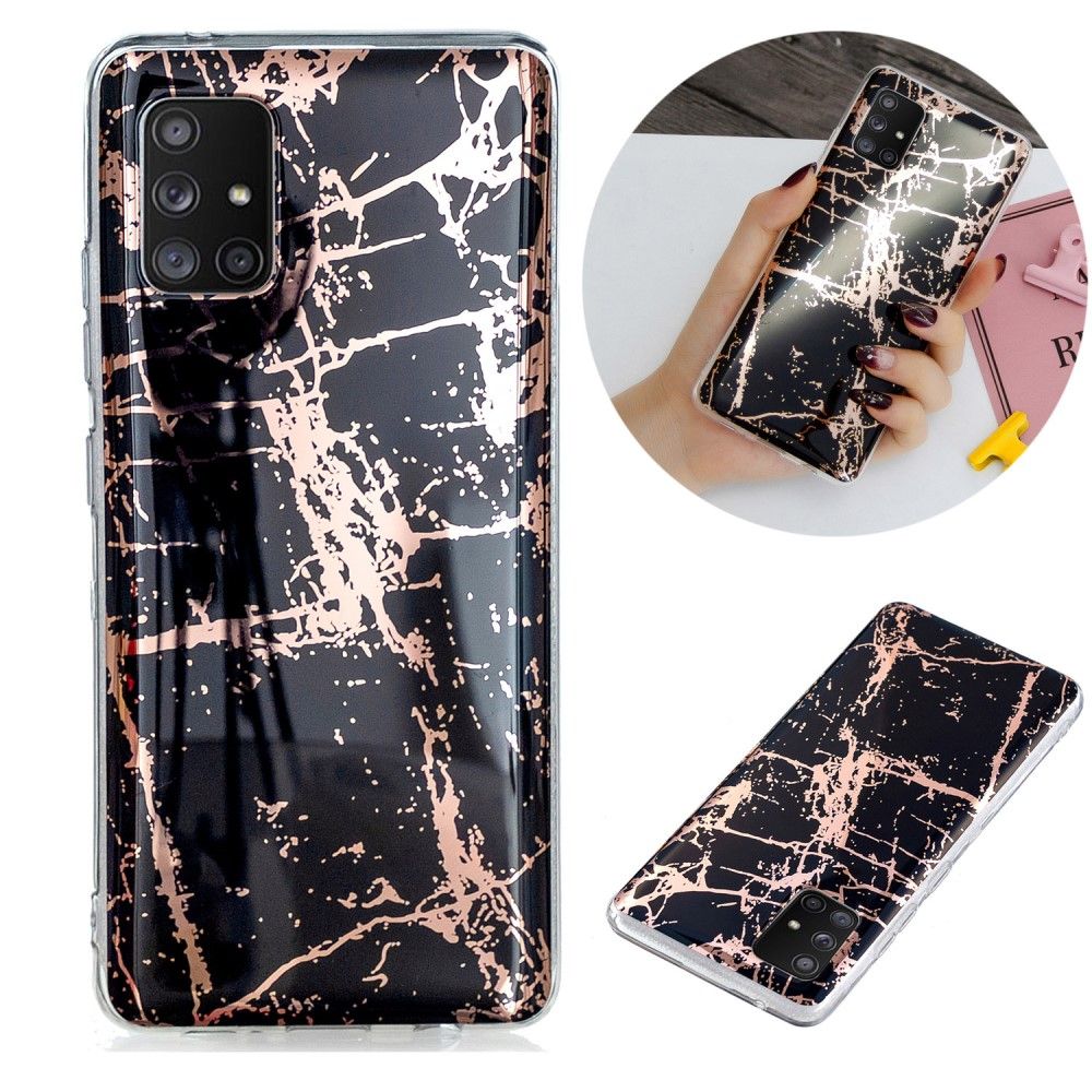 Coque Samsung Galaxy A51 5G Flexible Marbre Métallisé