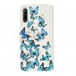 Housse Huawei Y6p Multiples Papillons Bleus