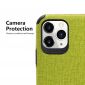 Coque iPhone 11 Pro Max Effet Toile + Film en verre trempé