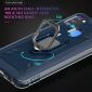 Coque Samsung Galaxy A21s Aspect Carbone avec Bague Support
