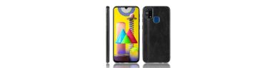 Coque Samsung Galaxy M31 Effet Cuir Coutures