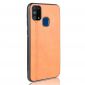 Coque Samsung Galaxy M31 Effet Cuir Coutures