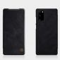 Housse Samsung Galaxy Note 20 Qin Effet Cuir - Noir