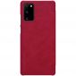 Housse Samsung Galaxy Note 20 Qin Effet Cuir - Rouge