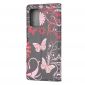 Housse Samsung Galaxy Note 20 Papillons et Fleurs