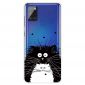 Coque Samsung Galaxy A21s chats noir et blanc