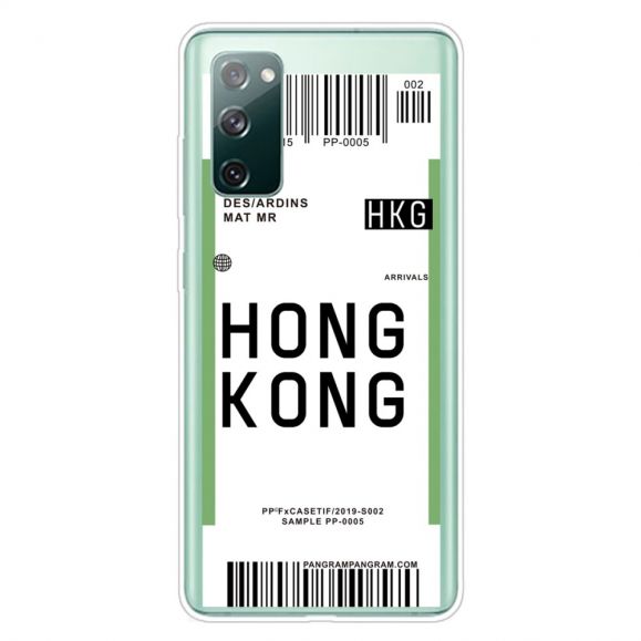 Coque Samsung Galaxy S20 FE Boarding Pass 07 HONG KONG