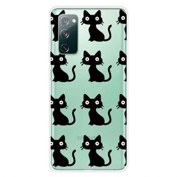 Coque Samsung Galaxy S20 FE chats noirs